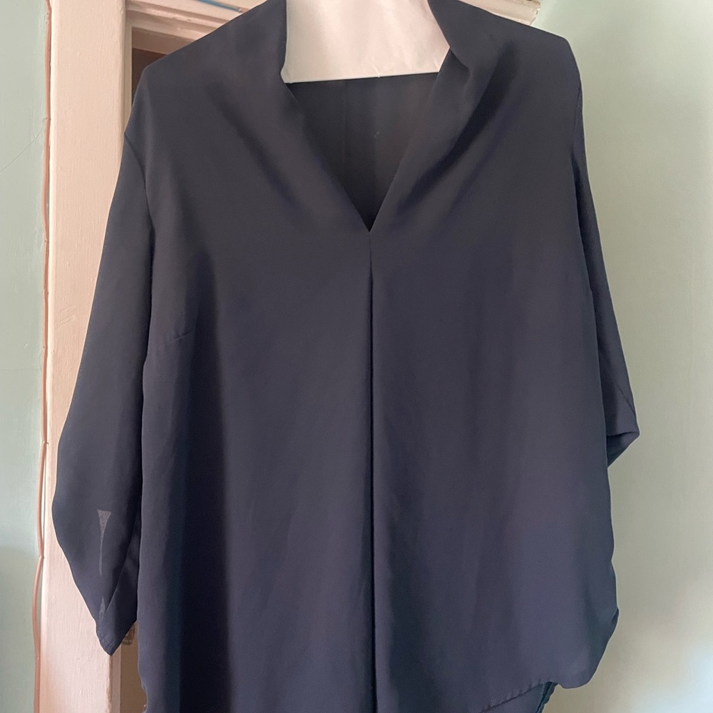 Sophisticated Charcoal Women's Blouse
